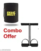 Single Spring Tummy Trimmer with Sweat Belt 