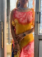 Batik Print Georgette Kurti for Women 