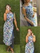 Floral Georgette Tie-Up Kurti for Women 