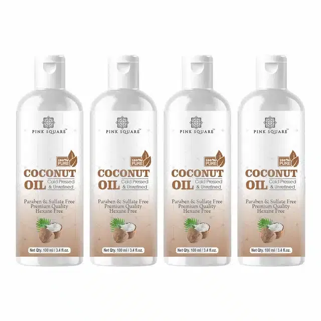 Cold Pressed Coconut Oil Combo (Pack of 4, 100 ml)