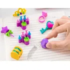 Unicorn Eraser Set Each Pack Contains 4 Pcs Erasers / Any One Will Get Delivered 