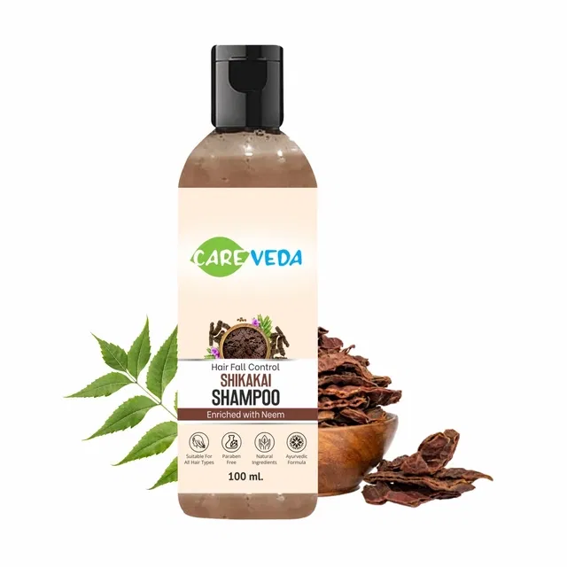 केयरवेदा हेयर फॉल कंट्रोल शिकाकाई शैम्पू 100 ml