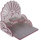 Akarts Om Beautiful Wooden Puja Temple Wall Hanging and Table Top Mandir