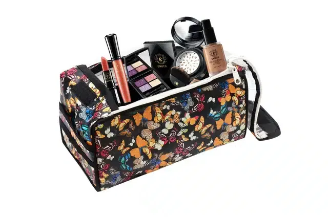 PVC Printed Makeup Storage Pouch (Multicolor)