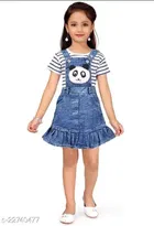 Dungaree with Top for Girls 