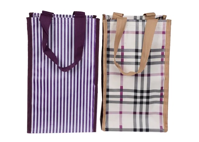 Canvas Water Bottle Bag (Multicolor, Pack of 2)