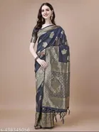 Banarasi Silk Zari Woven Saree for Women 