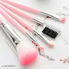 5 Pcs Pink Light Weight Makeup Brushes Set for Makeup - 