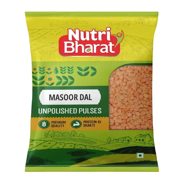 Nutri Bharat Unpolished Masoor Dal 500 g