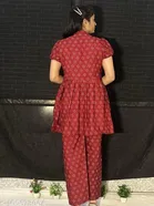 Crepe Printed Kurti with Palazzo for Women 