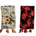 Chiffon Scarves for Women, Multicolor, Pack of 2