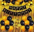 36 Pcs 8th Birthday Decoration kit, Multicolour, Set of 1