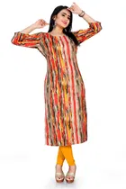 A-Line Crepe Kurti for Women 