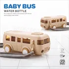 Plastic Bus Shape Sipper Bottle for Kids, Multicolor 
