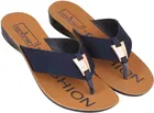 Flats for Women (Beige & Navy Blue, 6)