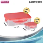 Plastic 2 Containers Lunch Box for Kids 