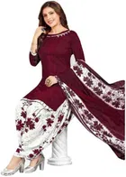 Yashika Unstitched Crepe Salwar Suit Material 