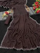 Crepe Embellished Saree for Women 