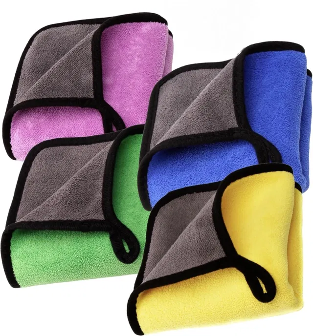 Neekshaa Microfiber Towel (Multicolor, 40x40 cm, Pack of 4)