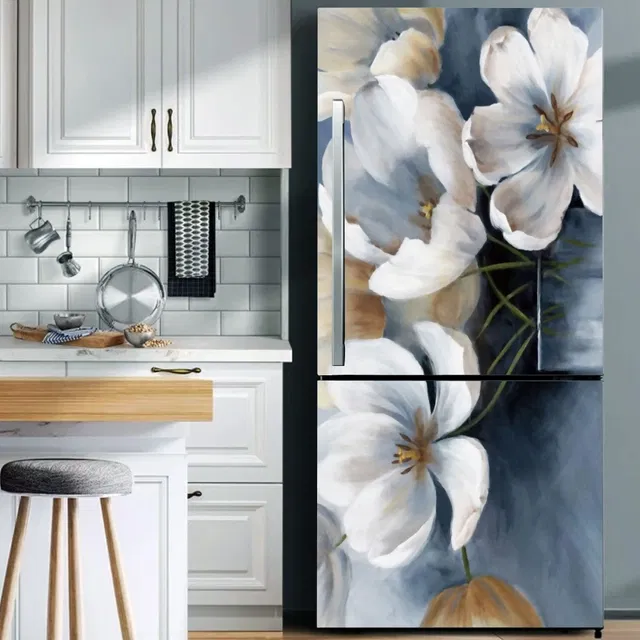 Vinyl Wallpaper Sticker for Fridge Door (Multicolor, 60x160 cm)