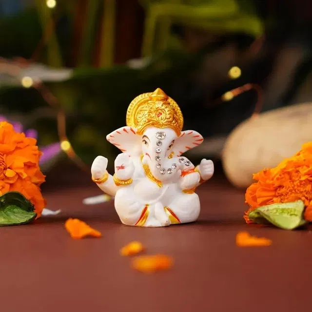 Akarts Ganesha Idol Showpiece - 6 cm