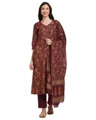 Cotton Cambric Printed Kurta Set with Dupatta 
