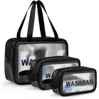 Portable Waterproof Zippered Cosmetic Bags 