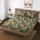Microfiber Double Bedsheet with 2 Pillow Covers 