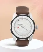 Fastrack Leather Strap Analog Watch for Men (Brown)