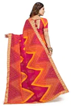 कानूड़ा फैंसी विमेंस जॉर्जेट फ्लावर प्रिंटेड साड़ी 