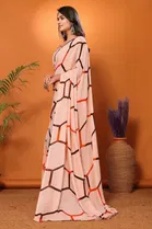 Georgette Printed Saree for Women 