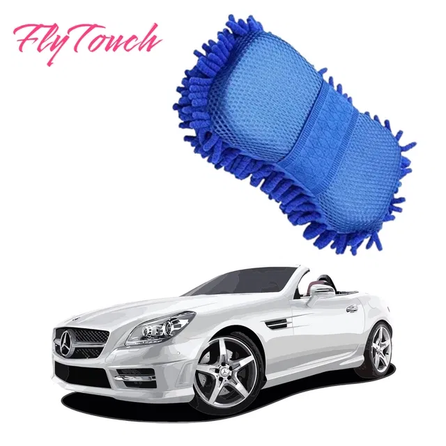 Microfiber Premium High Quality Car Cleaning Sponge (Multicolor)