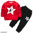 Hosiery Cotton Full Sleeves T-Shirt with Pant Clothing Set for Kids 