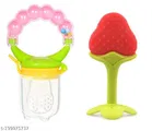 Silicone Fruit Nibbler with Teether for Baby 