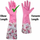 PVC Latex Kitchen Dishwashing Cleaning Gloves 