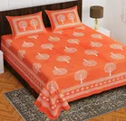 Cotton Rajasthani Jaipuri Double Bedsheet with 2 Pillow Covers 