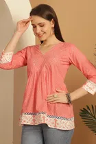Cotton Printed Top for Women 