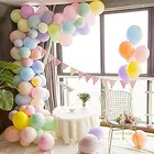 Decoration For Birthday Rubber Pastel Balloons Purple And Blue Colourful Balloons, Engagement, Wedding, Anniversary (50 Pcs)