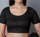 Net Solid Saree for Women 