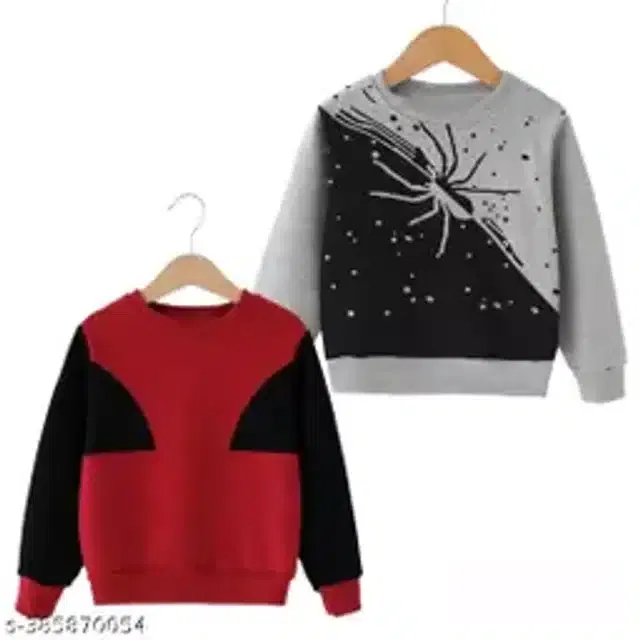 Full Sleeves T-Shirt for Kids (Pack of 2) (Multicolor, 12-18 Months)