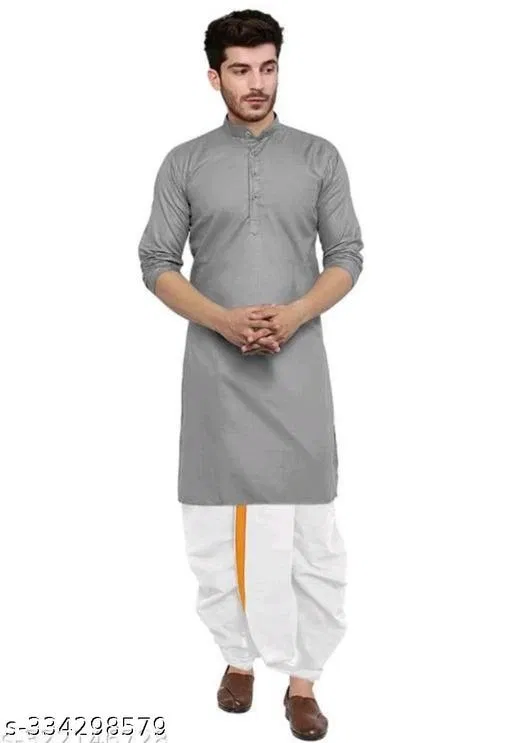 Kurta for Men (Grey, XXL)