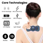 Butterfly Massager Machine for Pain Relief, Rechargeable Full Body TENS Massager with 8 Modes 19 Levels 
