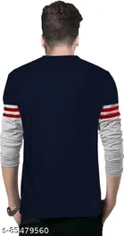 Regular fit Solid Men's Round Neck Full Sleeve T-Shirt 