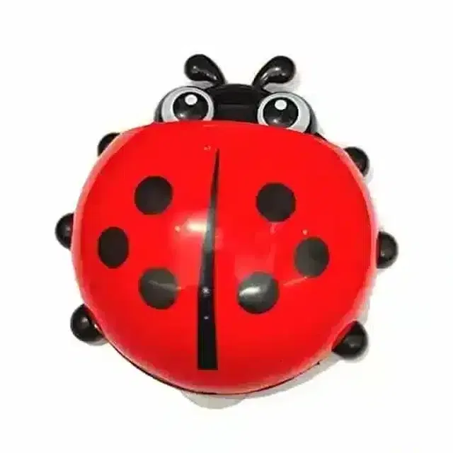 Pallavi Trading Powerful Beetle Shaped Cartoon Ladybird Suction Shelves Pencil/Pen Storage Holders & Racks For Toothpaste And Toothbrush