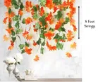 Akaar Decor Artificial Maple Plant Hanging Leaves Creeper Plants for Home Decor pack of 6 