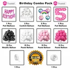 Rainbow Theme 5th Happy Birthday Decoration,Multicolour,Set Of 1