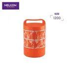 Nelcon 3 Layer Insulated Tiffin Lunch Box (1200 ml, Orange)