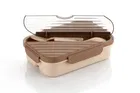 KS Striped Plastic Lunch Box, Assorted Pack of 1