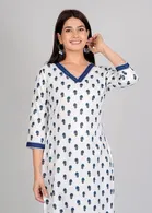 Rayon Printed Kurti for Women 