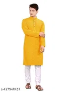 Embroidered Kurta Set for Men 